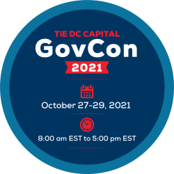 Image showing the date and time of the TiE DC Capital GovCon 2021.