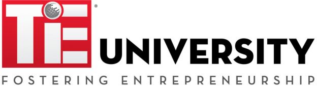 Logo of TiE University.