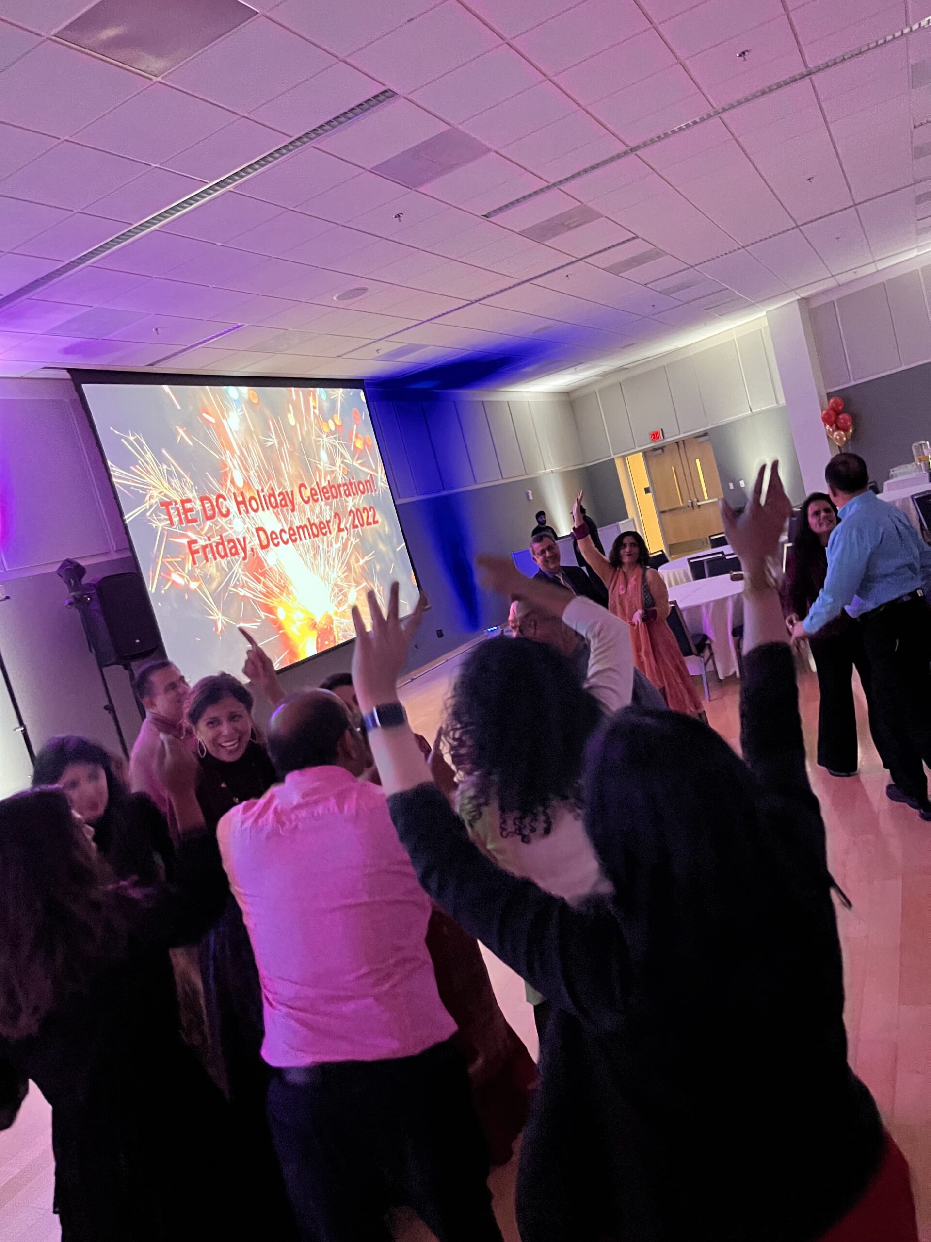 A fun-filled moment at the TiE DC Holiday Party 2022.