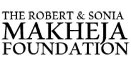 Logo of the Robert & Sonia Makheja Foundation.